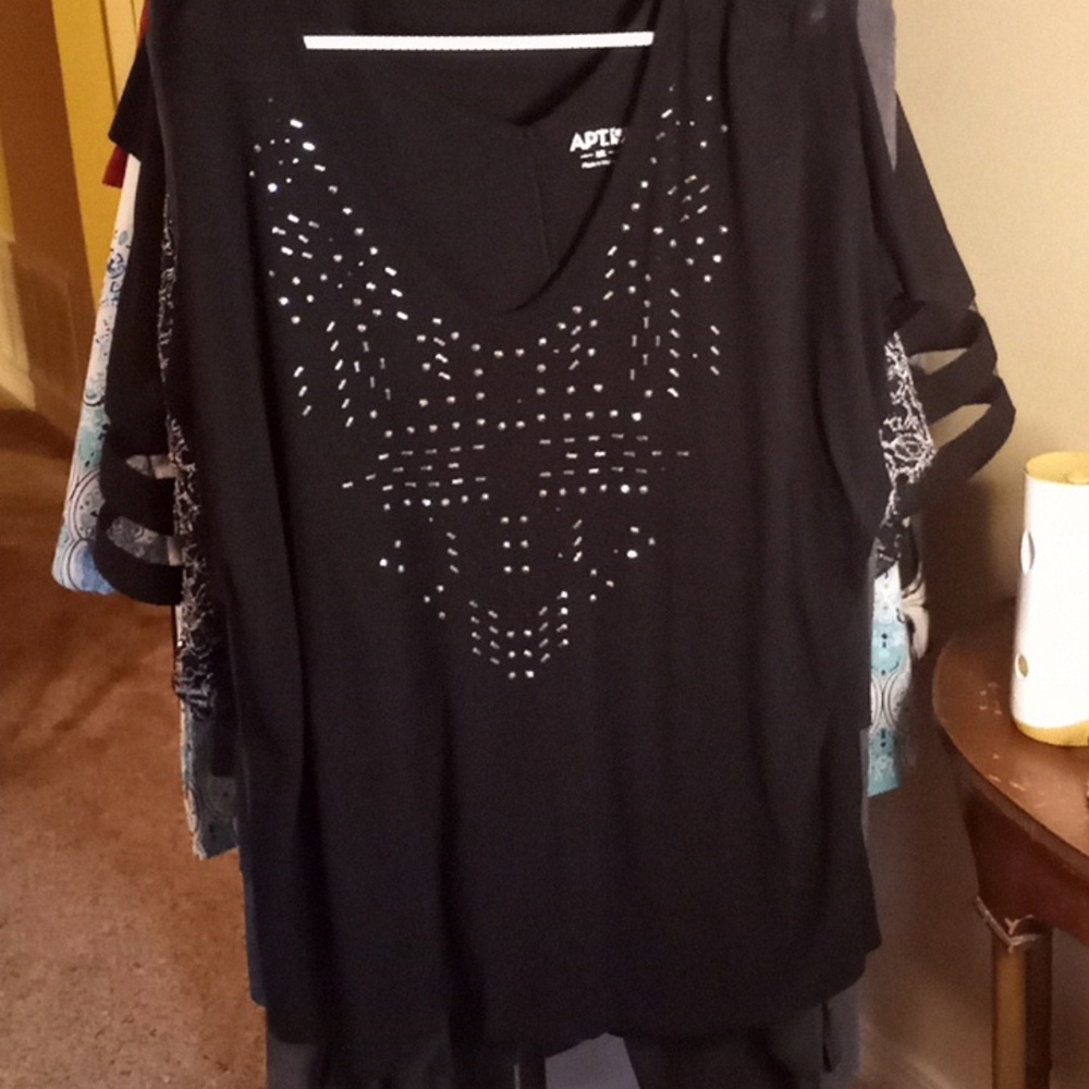 Black Sequin Top